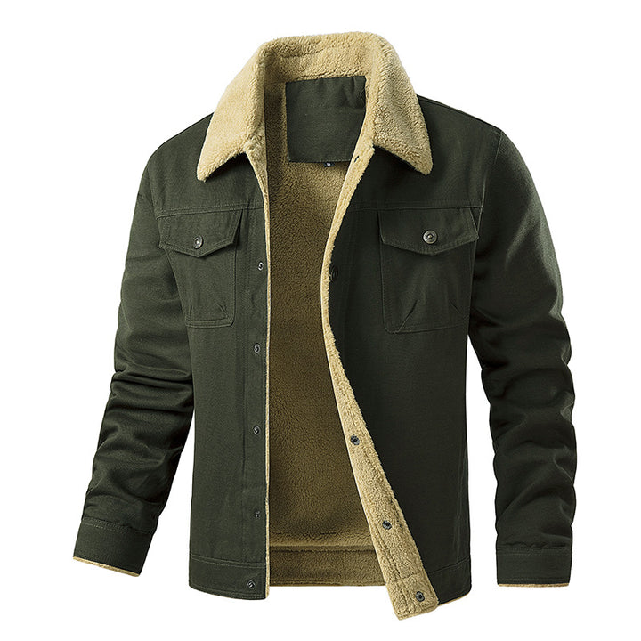 Herren gefütterte Utility-Jacke mit Teddyfutter Drune
