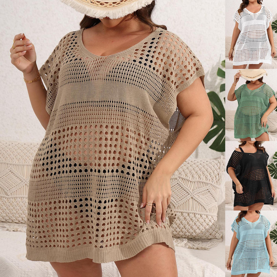 Damen luftiger Strandsarong mit durchbrochenem Muster Drune
