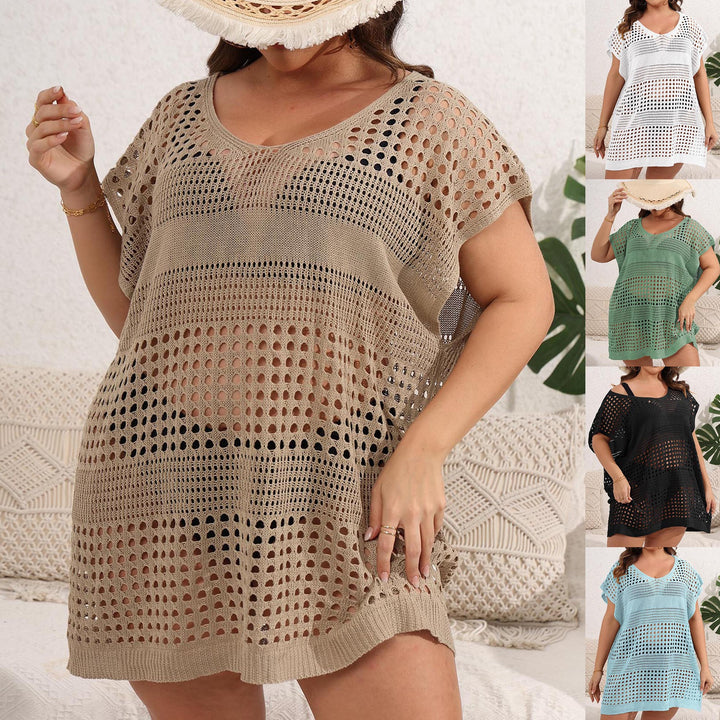 Damen luftiger Strandsarong mit durchbrochenem Muster Drune