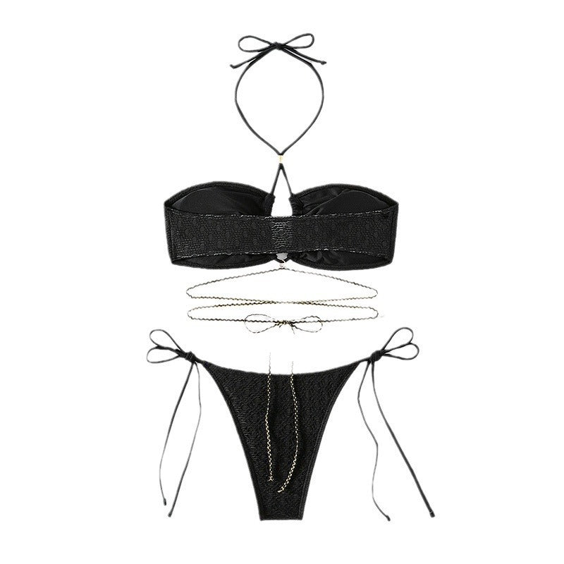 Damen Bandeau-Bikini mit raffiniertem Schnürdesign Drune