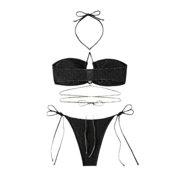 Damen Bandeau-Bikini mit raffiniertem Schnürdesign Drune