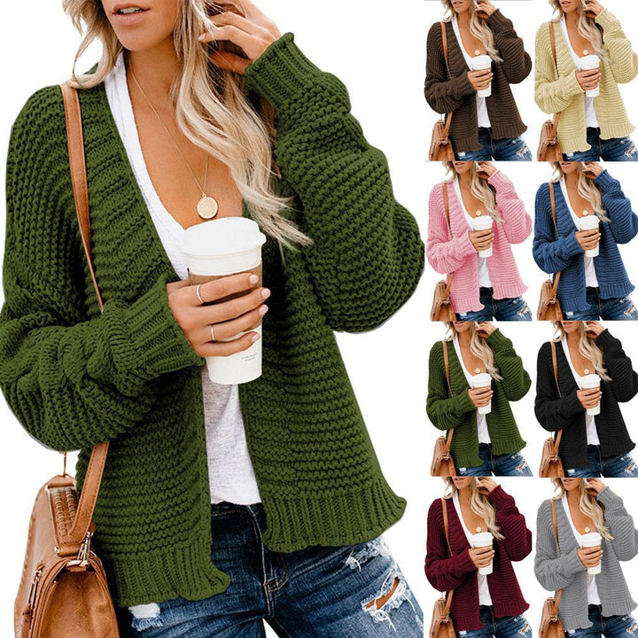 Damen Grobstrickjacke mit lässigem Schnitt und tiefen Taschen Drune