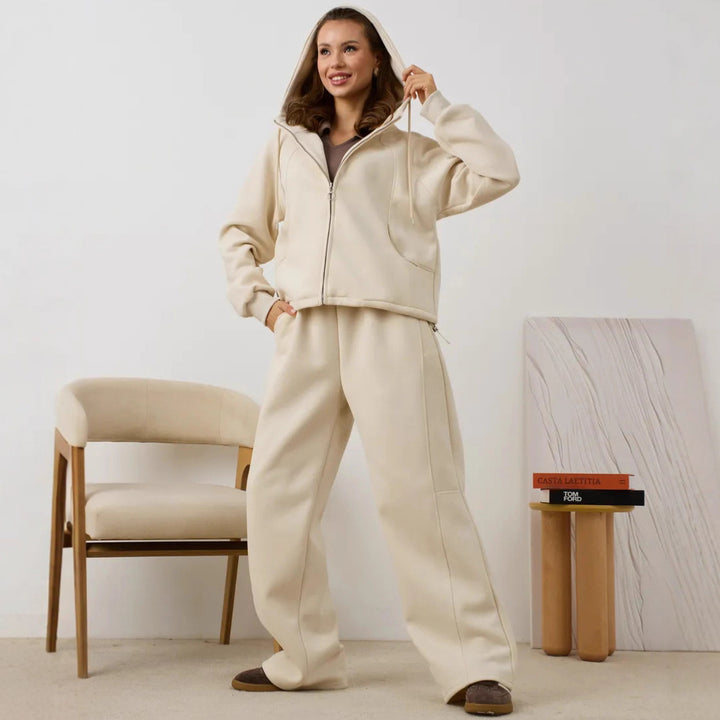 Damen hochwertige Kapuzenjacke mit frischem Design Drune
