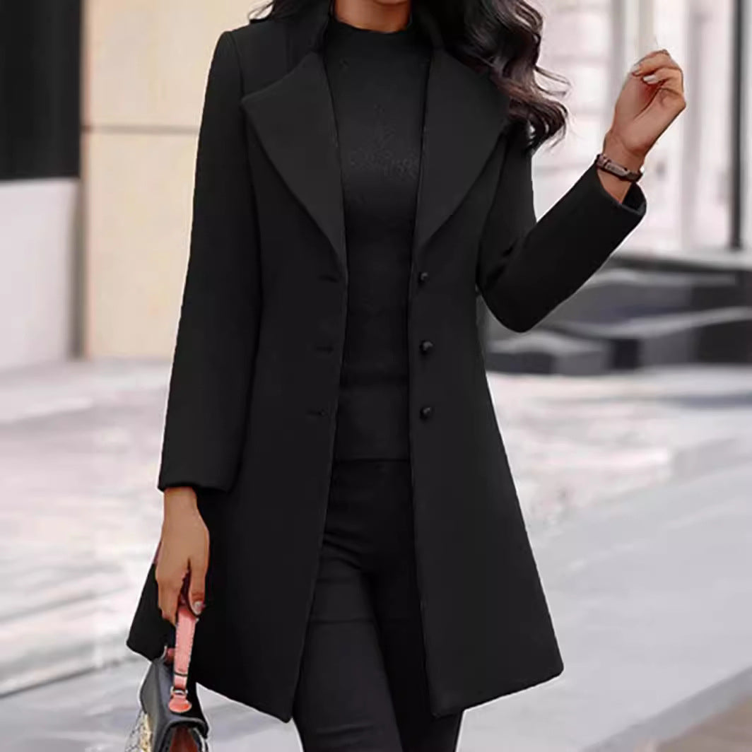 Damen Eleganter und zeitloser Mantel Drune