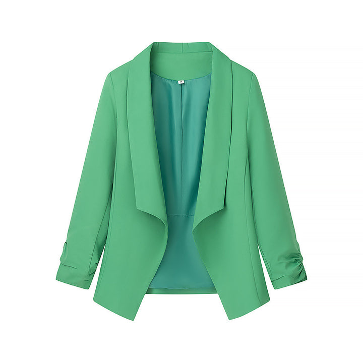Damen elegante Blazerjacke mit lässigem Schnitt und modischem Revers Drune
