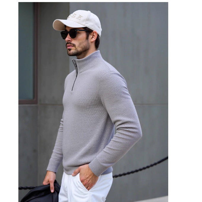 Herren Rollkragenpullover mit modernem Strukturdesign Drune