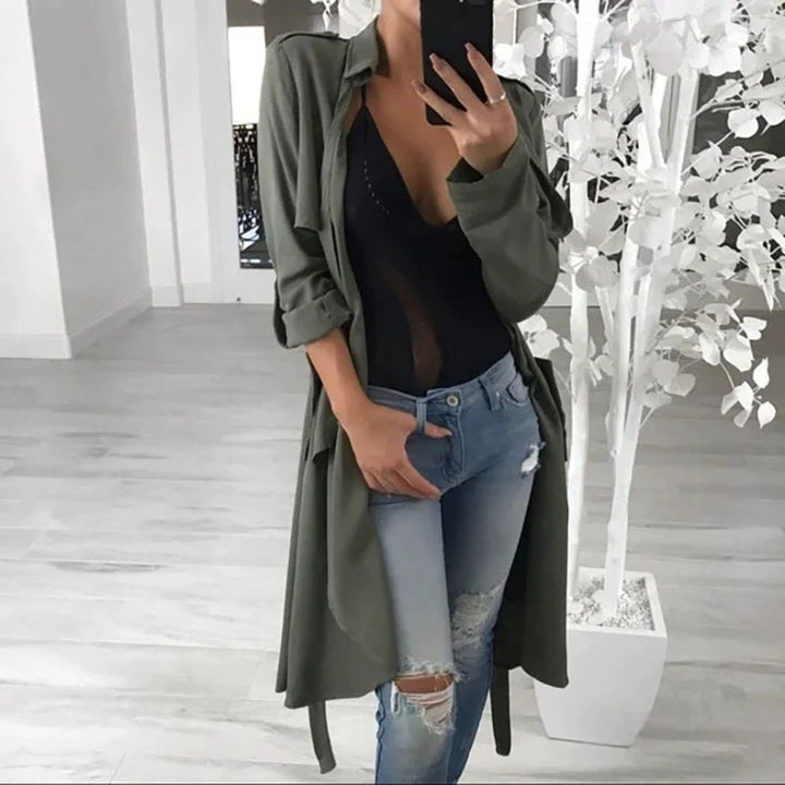 Damen modischer Trenchcoat Drune