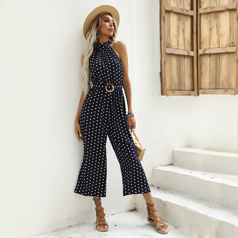 Damen Jumpsuit mit hochgeschlossenem Design und eleganter Taillierung Drune