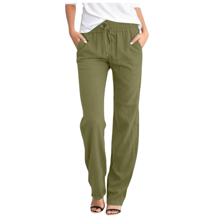 Damen Bequeme Freizeithose mit elastischem Bund und praktischen Seitentaschen Drune