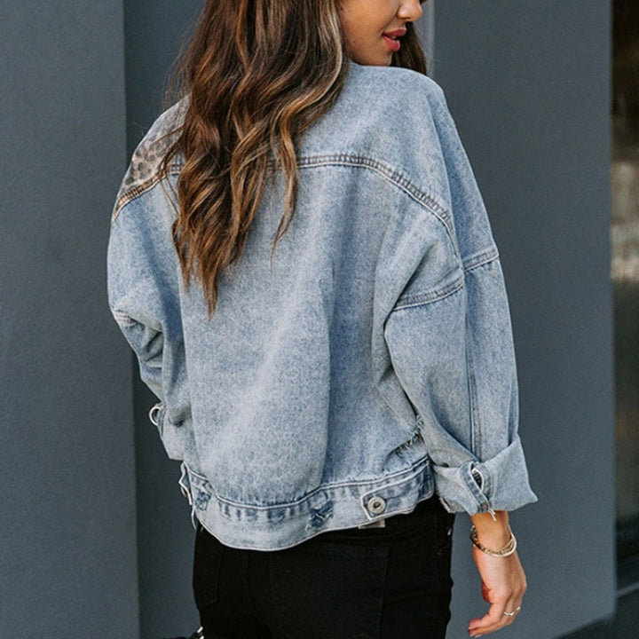 Damen lässige Jacke mit modernen Mustern Drune