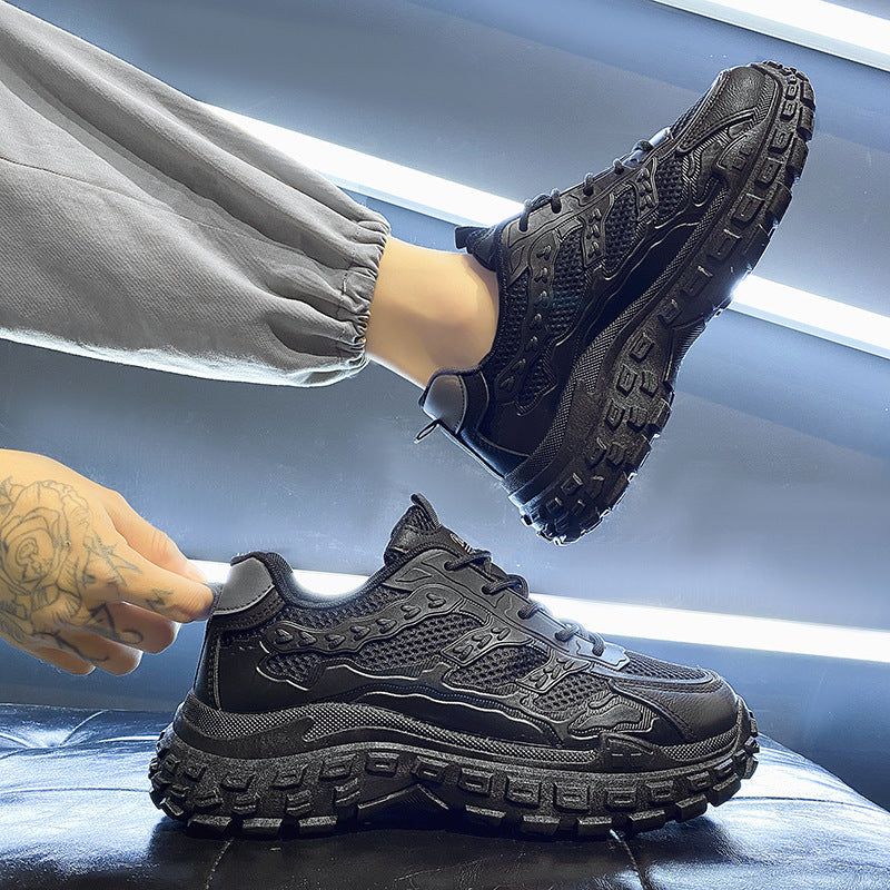 Damen Atmungsaktive Sportschuhe mit stoßdämpfender Sohle und ausgeprägtem Profil Drune