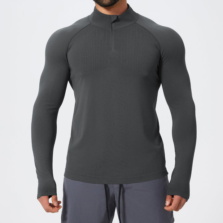 Herren Funktionelles Langarmshirt mit Stehkragen Drune