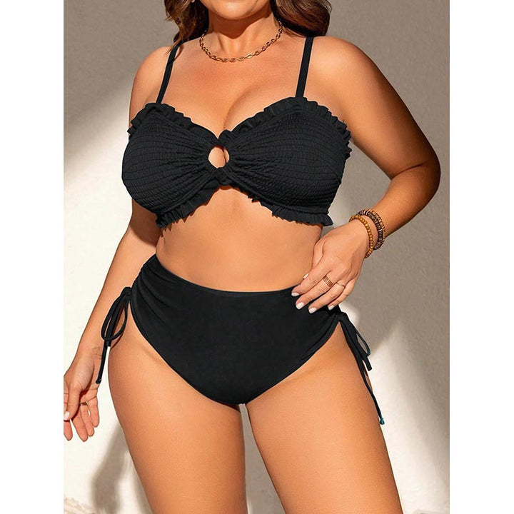 Damen Bandeau-Bikini mit Rüschendetails und verstellbaren Trägern Drune