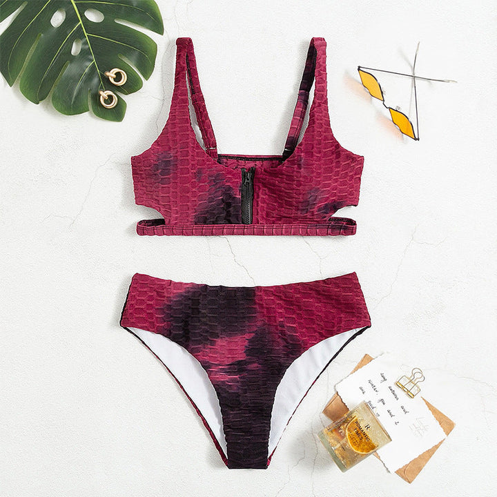 Damen Sportlicher Bikini mit innovativem Reißverschluss Drune