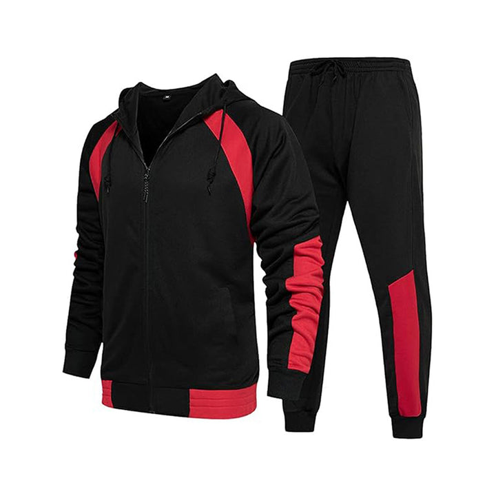 Herren sportliches Trainingsset mit hochwertigem Kapuzenoberteil und bequemen Jogginghosen Drune