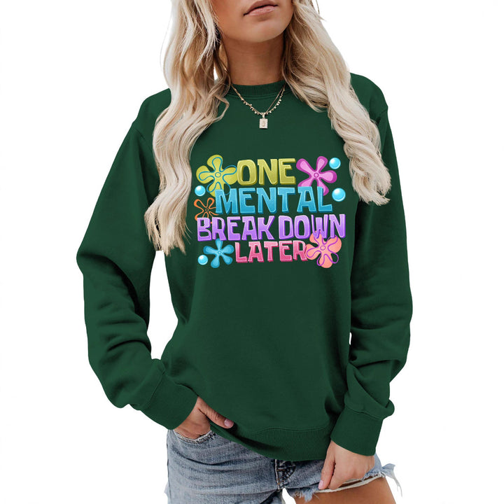 Damen Sweatshirt mit kreativem Aufdruck Drune