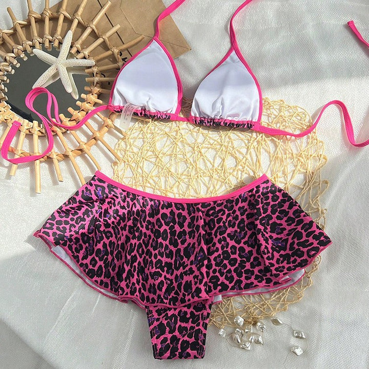 Damen Triangel-Bikini mit verspieltem Rüschenschnitt Drune