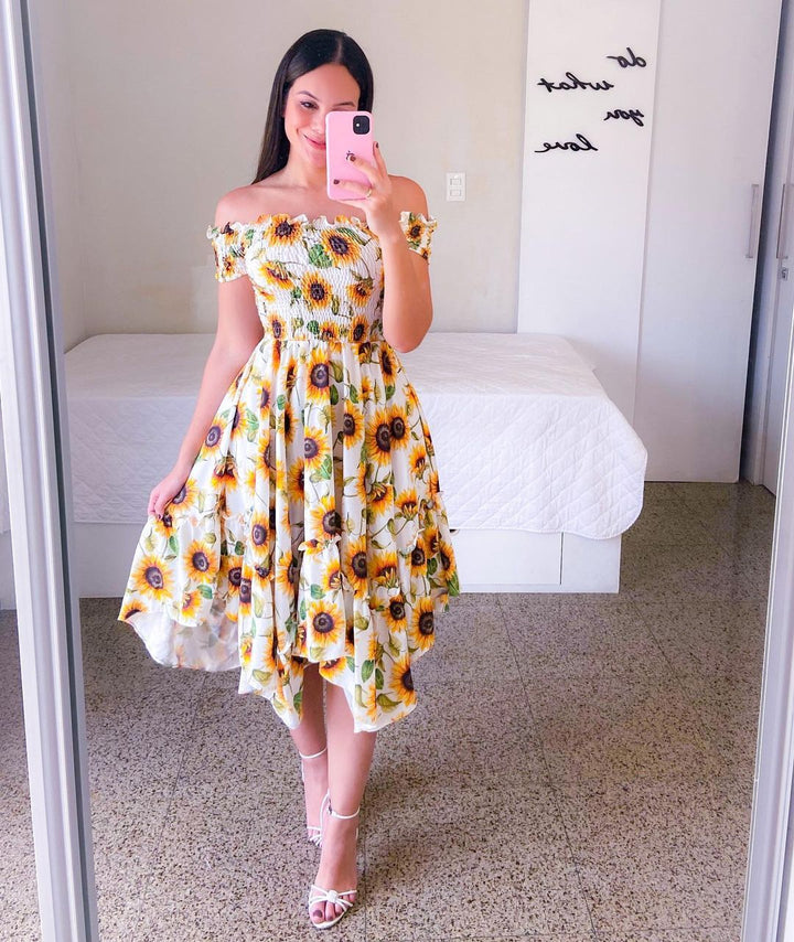Damen Maxikleid Drune