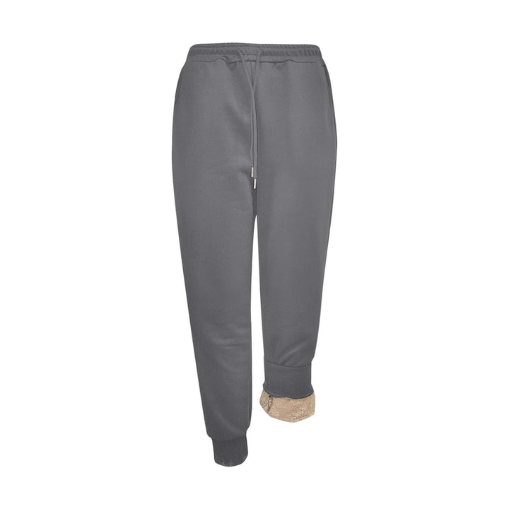 Damen Sportliche Jogginghose mit weichem Innenfutter und elastischem Bund Drune