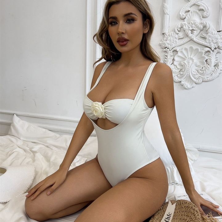Damen Eleganter Einteiler mit floralem Detail Drune