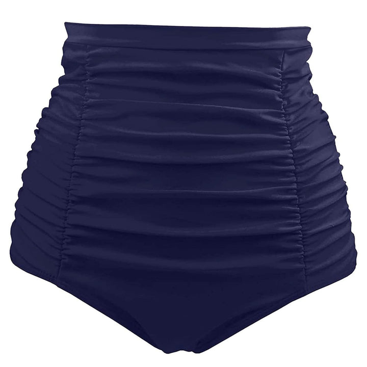 Damen Hoch taillierte Badeshorts mit modischen Raffungselementen und figurformendem Design Drune
