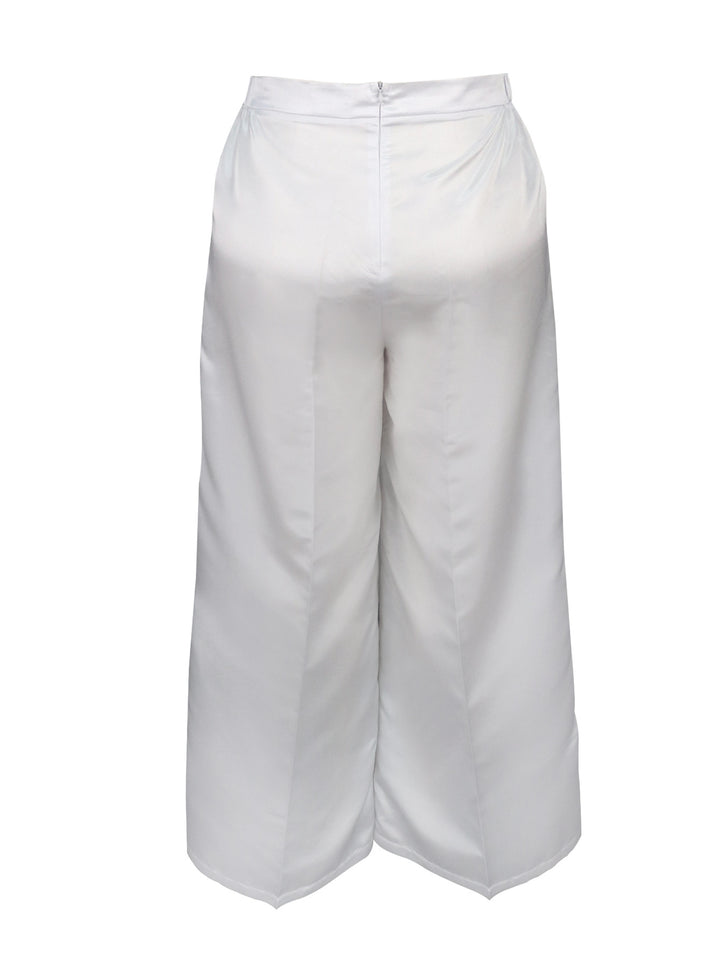 Damen Elegante weit geschnittene Satin-Hose Drune