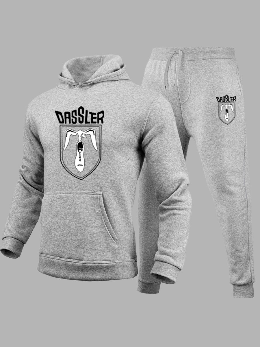 Damen Hoodie- und Jogginghose-Set mit exklusivem Grafikelement Drune
