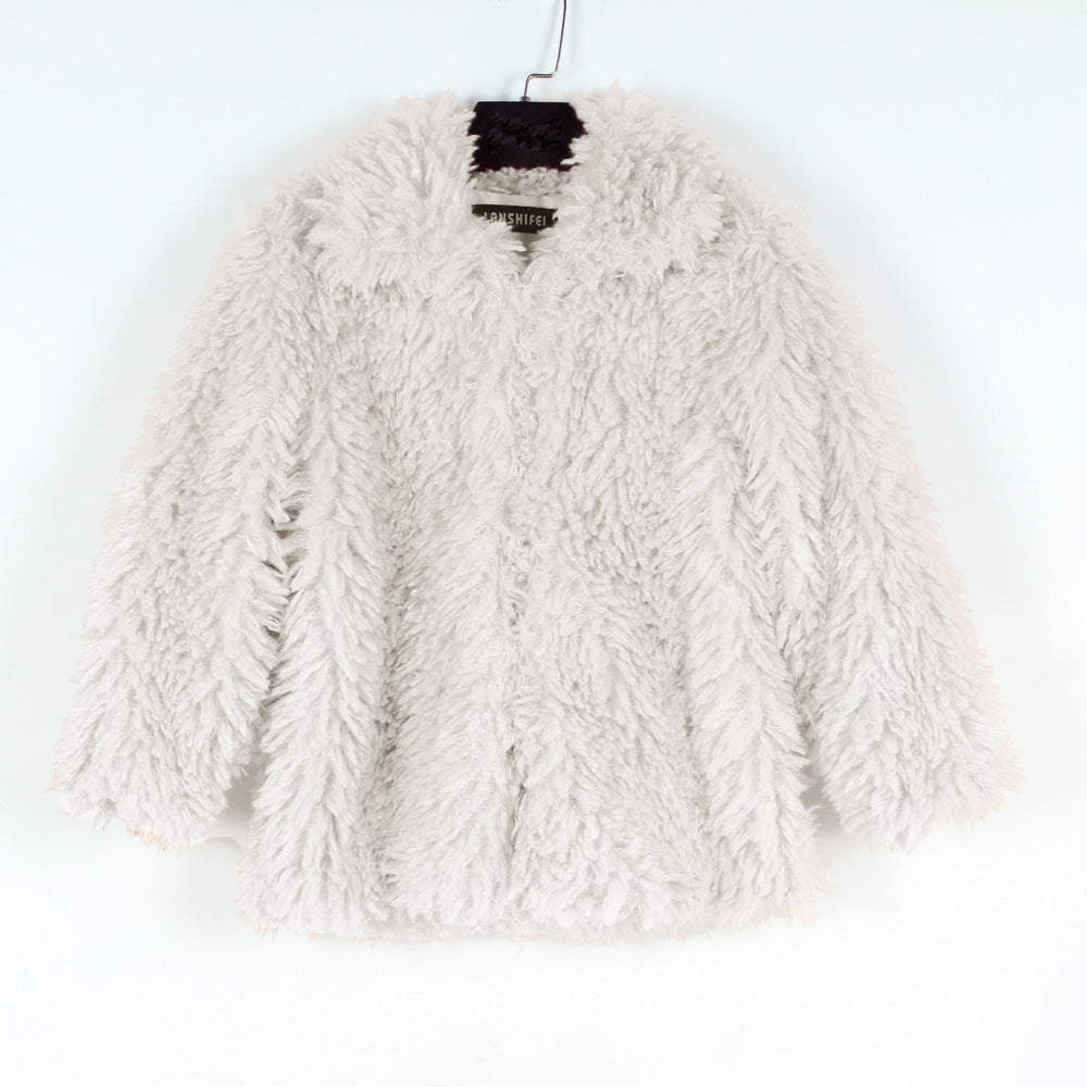 Damen Kuschelige Fleecejacke mit voluminösem Schnitt und großem Kragen Drune