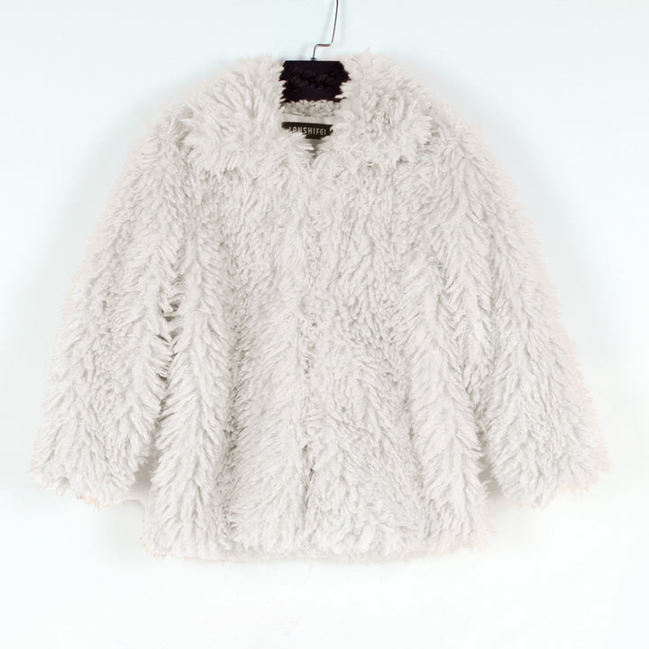 Damen Kuschelige Fleecejacke mit voluminösem Schnitt und großem Kragen Drune
