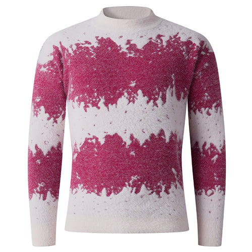 Herren trendiger Pullover mit strukturiertem Farbverlauf Drune