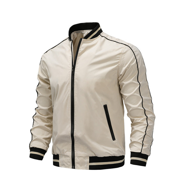 Herren sportliche Freizeitjacke im College-Stil Drune