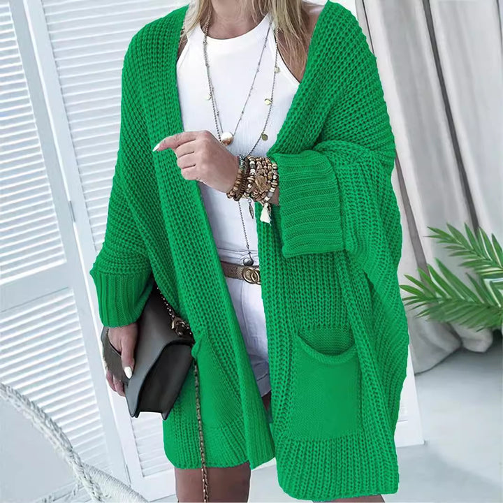 Damen Grobstrickjacke mit praktischen Taschen und lässigem Schnitt Drune
