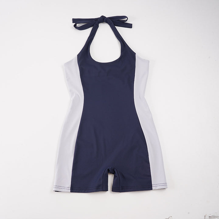Damen Sportlicher Schwimmanzug mit elegantem Halterdesign Drune
