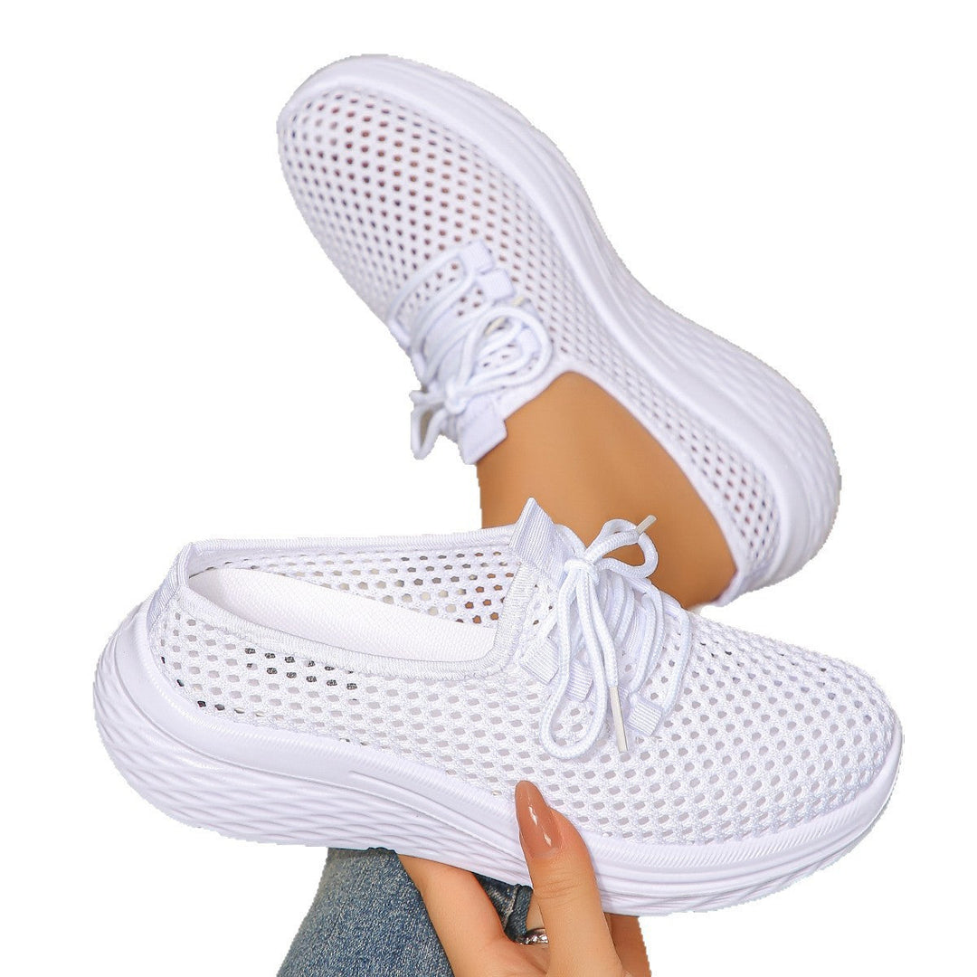 Damen atmungsaktive Sneaker mit elastischem Obermaterial und komfortabler Sohle Drune