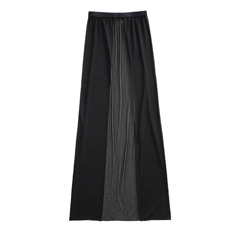 Damen Eleganter Maxi-Strandrock mit Reißverschluss Drune
