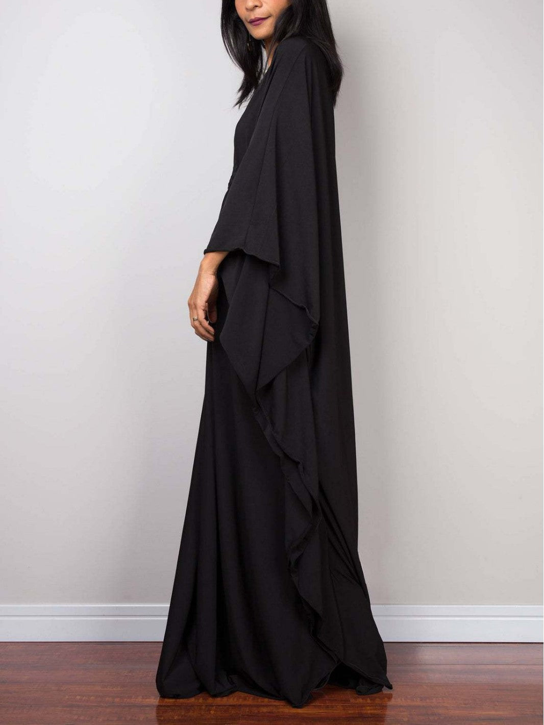 Damen elegantes Maxi-Kleid mit weitem Schnitt Drune