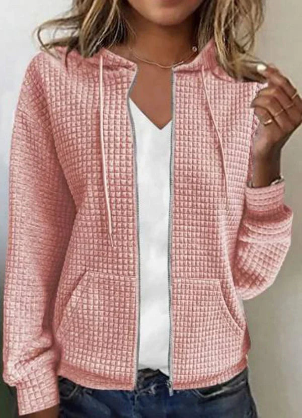 Drune | lässige Jacke mit Tasche in einfarbig