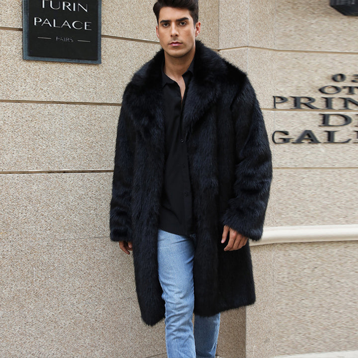 Herren elegante Felljacke Drune