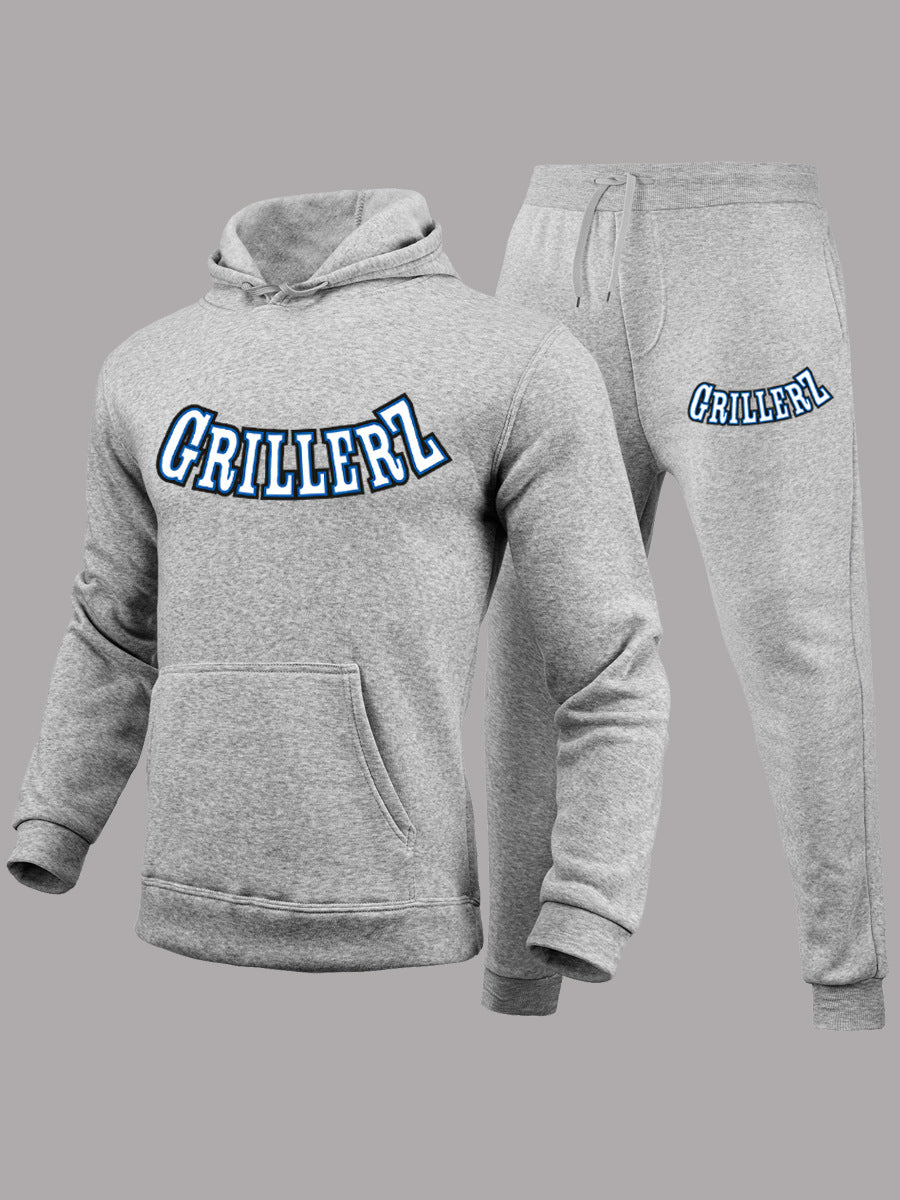 Damen Sweatanzug mit modernem Motiv und praktischen Taschen Drune