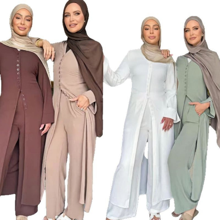 Damen Jumpsuit mit elegantem Knopfdesign und weitem Bein Drune