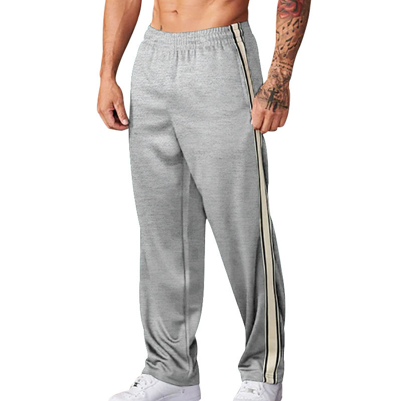 Herren sportliche Trainingshose mit seitlichen Streifen Drune