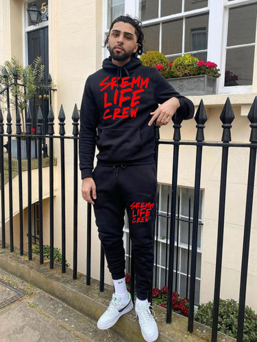 Damen Hoodie und Jogginghose Set mit auffälligem Schriftzug Drune