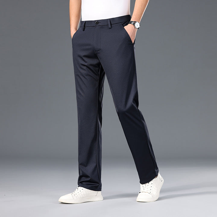 Herren stilvolle Chinohose mit komfortablem Schnitt und elegantem Detail Drune