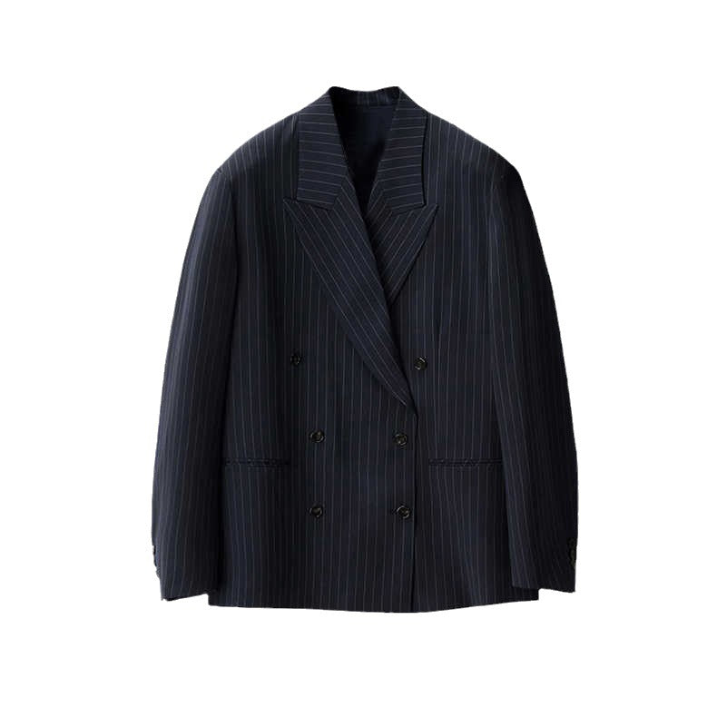 Damen eleganter gestreifter Anzugblazer Drune
