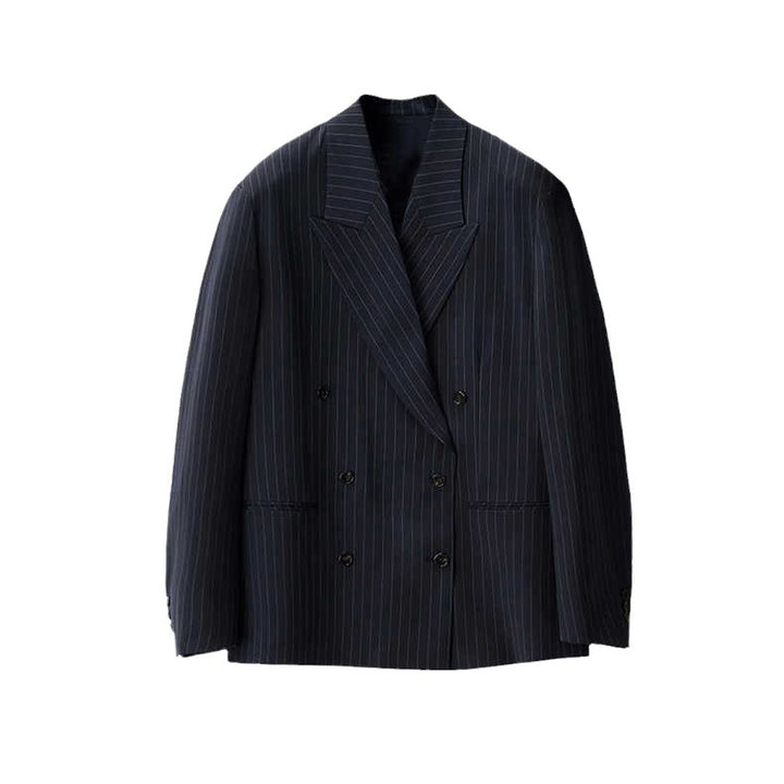 Damen eleganter gestreifter Anzugblazer Drune