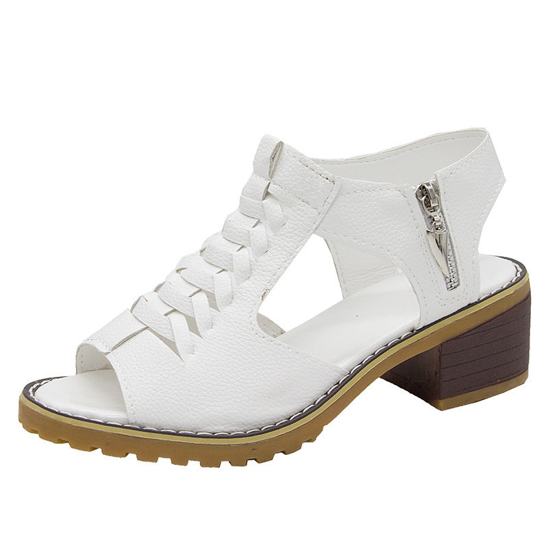 Drune - Orthopädische Sandalen mit Absatz | Bequeme Sandalen für Damen mit Spitzendesign