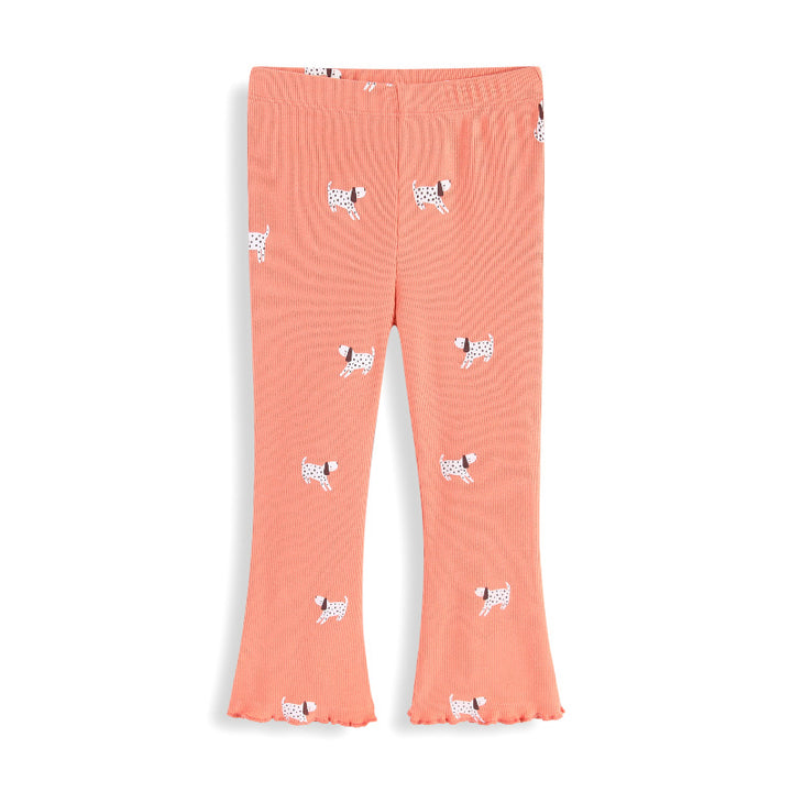 Mädchen Leggings mit fröhlichem Hunde-Muster Drune