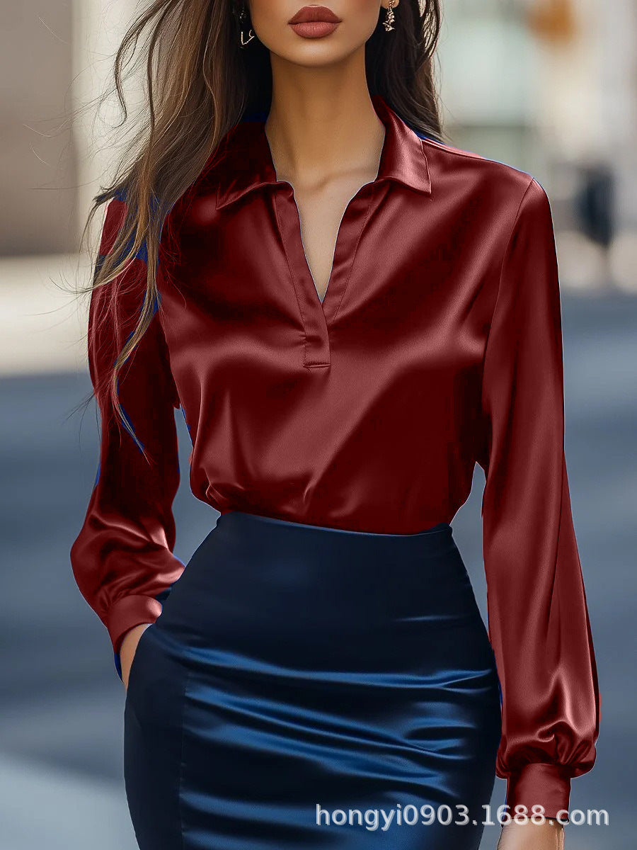 Damen elegante Bluse Drune