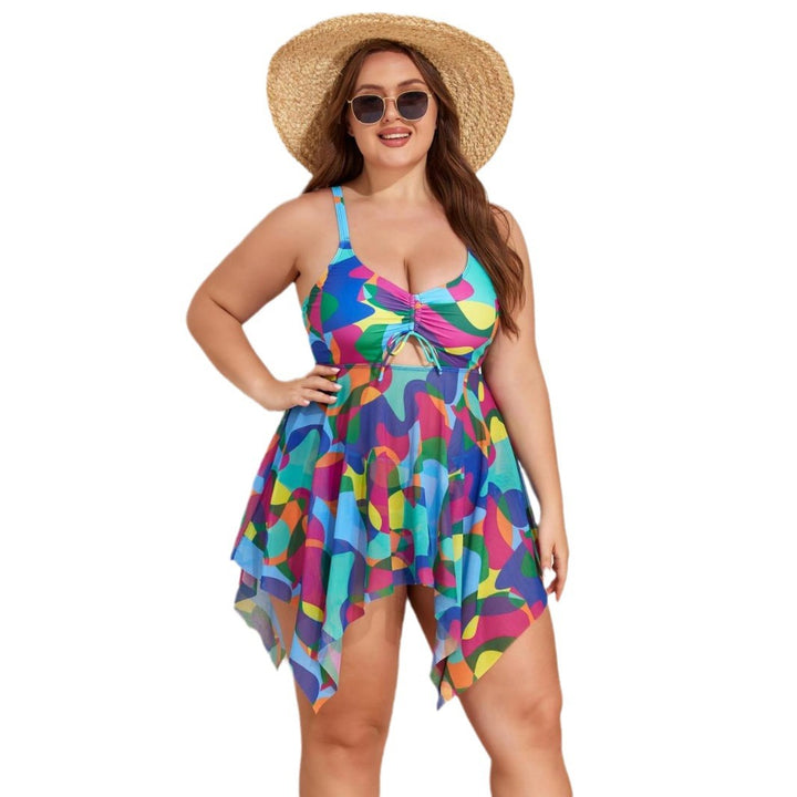 Damen Strandkleid mit lässigem Wickeldesign Drune