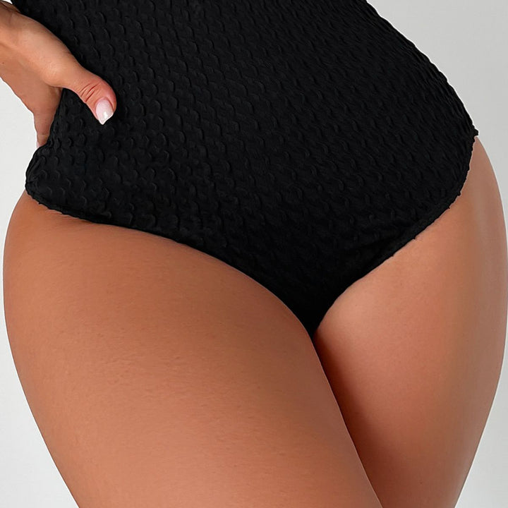 Damen luftiger Badeanzug mit raffinierten Rüschendetails Drune